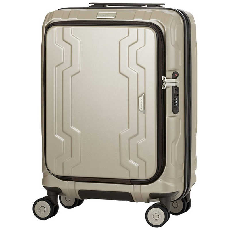 BLUE WHALE フロントオープン 容量拡張7cm ボトムハンドル＆ドリンクホルダー装備 LEGEND WALKER ［TSAロック搭載］ シャンパンゴールド　5525-48CGD