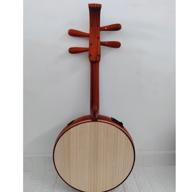 中型阮 紅花梨木 側音孔 ストレートヘッド 電子 中国の弦楽器