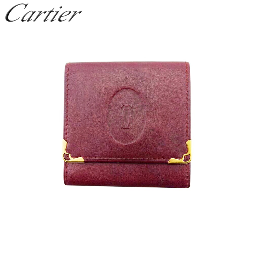 カルティエ コインケース 小銭入れ レディース メンズ マストライン Cartier 中古