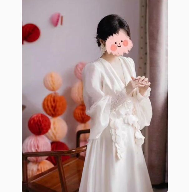 ドレス 衣装 ワンピース ロングワンピース イブニングドレス 二次会ドレス 演奏会ドレス ステージドレス ロング丈 長袖 パフスリーブ Vネック かわいい 大人可愛い きれいめ シンプル 大人 上品