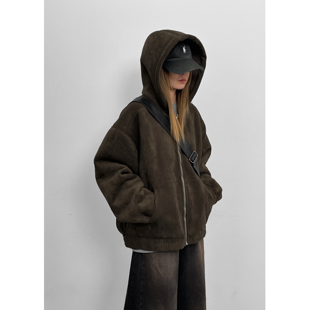 ブラックアップ [MADE] ベアビーンダンブルフーディージップアップ