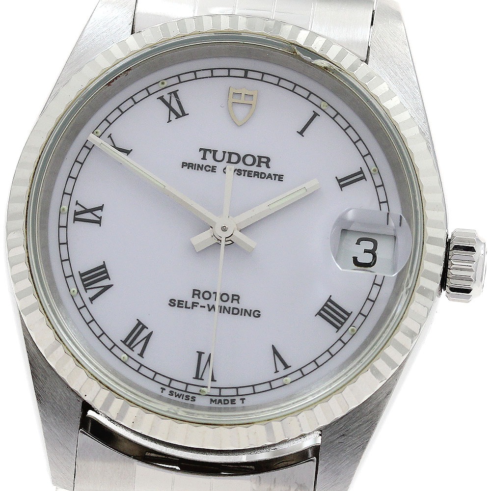 チュードル TUDOR 72034 プリンス オイスターデイト WGベゼル 自動巻き ボーイズ 箱・保証書付き_900683【中古】