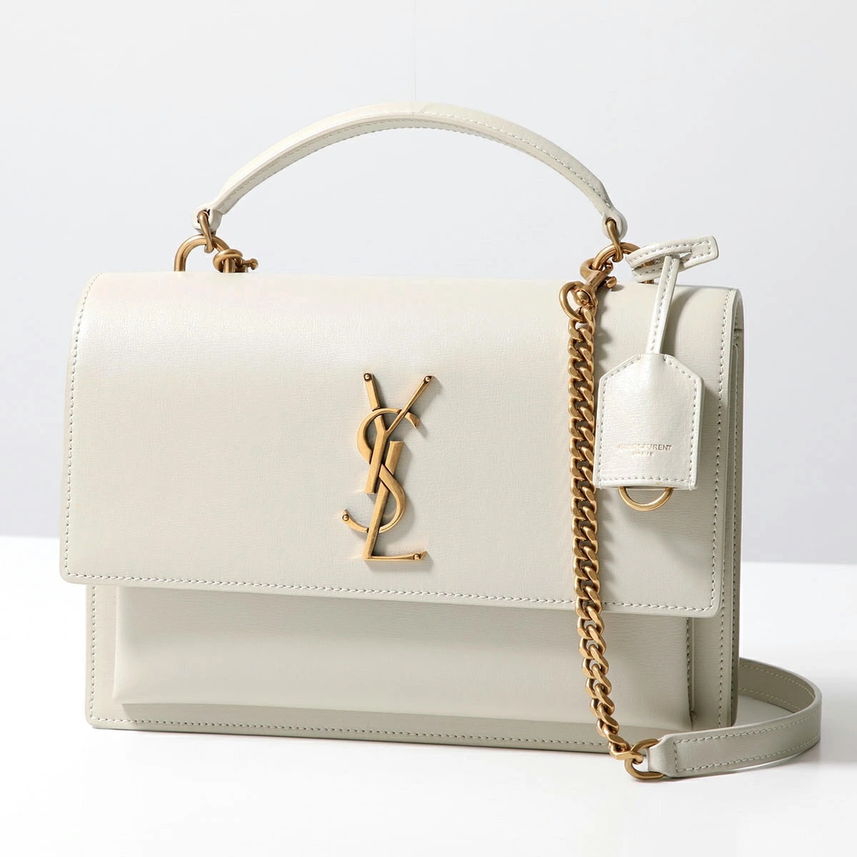 SAINT LAURENT サンローラン ショルダーバッグ サンセット ミディアム 634723 D420W レディース レザー カサンドラロゴ ハンドバッグ 鞄 9207