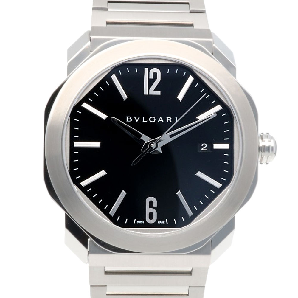 ブルガリ オクト 腕時計 ステンレススチール 102704(OC41S) 自動巻き 1年保証 BVLGARI 中古 美品