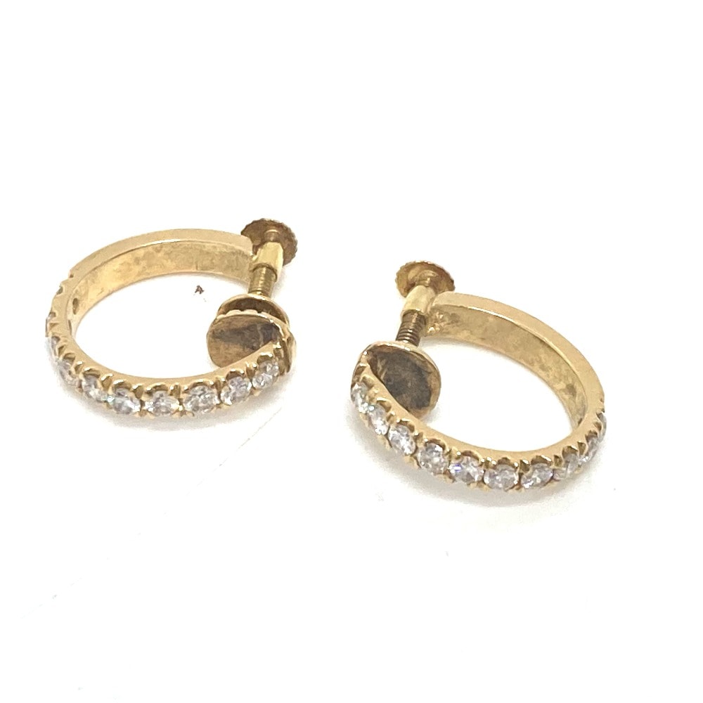 jewelry ジュエリー イヤリング K18 D0.25ct D0.25ct ダイヤ 3.3ｇ ルーフ K18 ゴールド