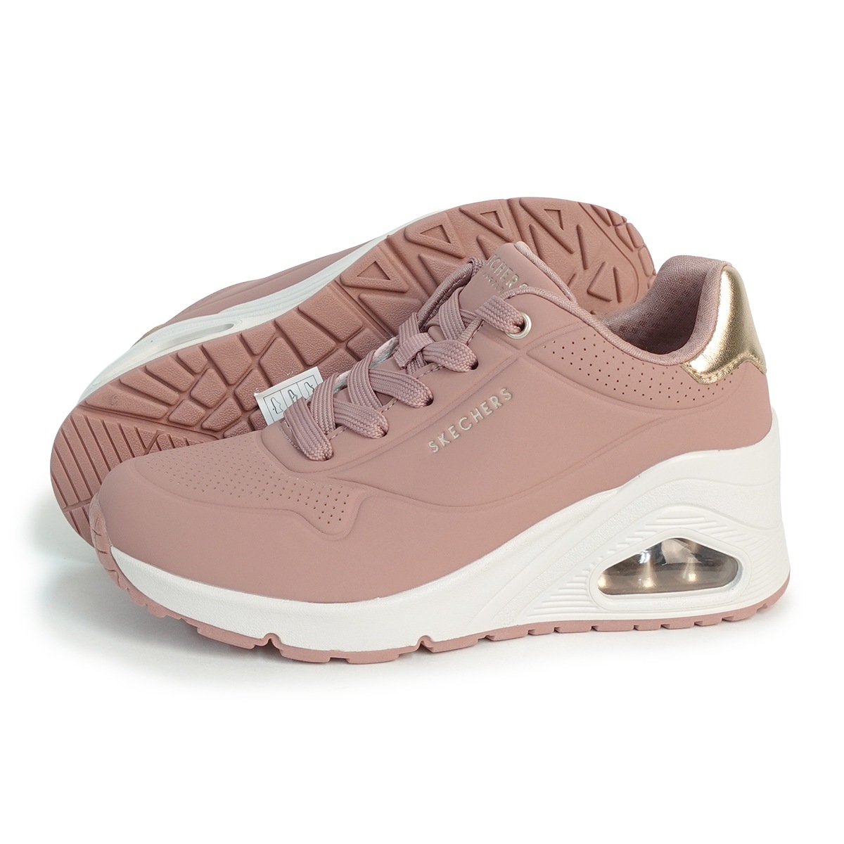 スニーカー レディース ウノウェッジ ハイ ステップス 177520 ROS ローズ ピンク系