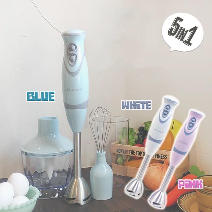 ハンドブレンダー ミキサー マルチハンドブレンダー ハンドミキサー ハンディミキサー 1台5役 泡だて器 電動 離乳食 デザート みじん切り スムージー 泡立て