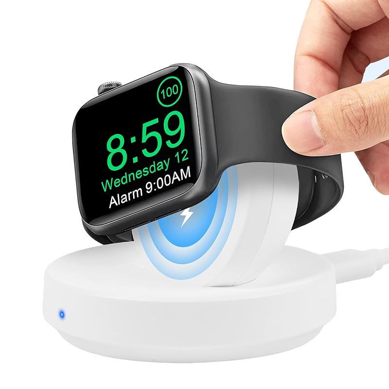 Fmlyhom Apple Watch対応 充電スタンド Apple Watch対応 ワイヤレス充電器 磁気充電 急速充電 Apple Watch対応 8 / Ultra / 7 / 6 / 5 /