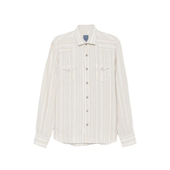 BARBA Men Shirts 54041 0002 NEUTRALS WHITE