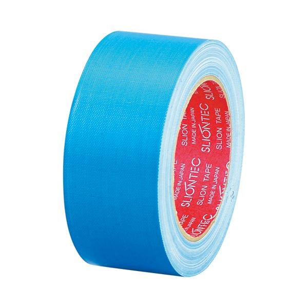 （まとめ） スリオンテック 布粘着テープ No.3390 50mm25m ライトブルー No.3390-50LB 1巻 30セット 14,838円