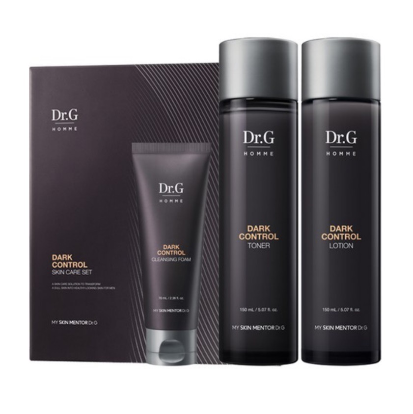 オム ダークコントロール セット (トナー : 150ml, ローション : 150ml, クレンジングフォーム : 70ml) (シワケア/ダークニングコントロール/弾力改善/肌ト