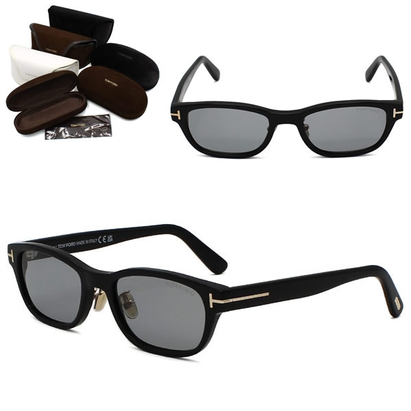 サングラス FT1352-D/S 01A 52 TF1352 サングラス EYEWEAR アジアンフィット ブラック ライトグレー ユニセックス