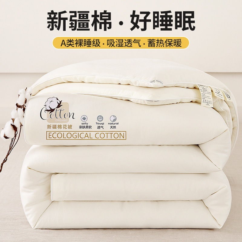 クラスa新疆綿キルトマザーキルト肥厚冬キルトコア新疆綿ウール暖かいキルトダブルエアコンキルト春と秋のキルト