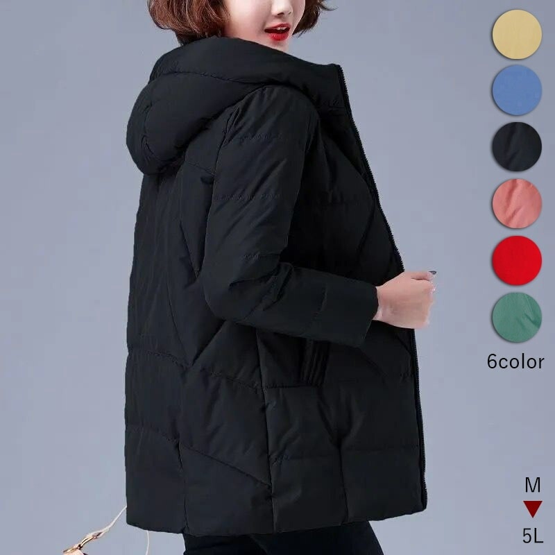 コート アウター レディース ファッション ジャケット 中綿 秋冬 40代50代60代きれいめ きれいめカラーで心華やぐ フード付 通勤 通学 暖かい 上品 M L 2XL 3XL 4X XL