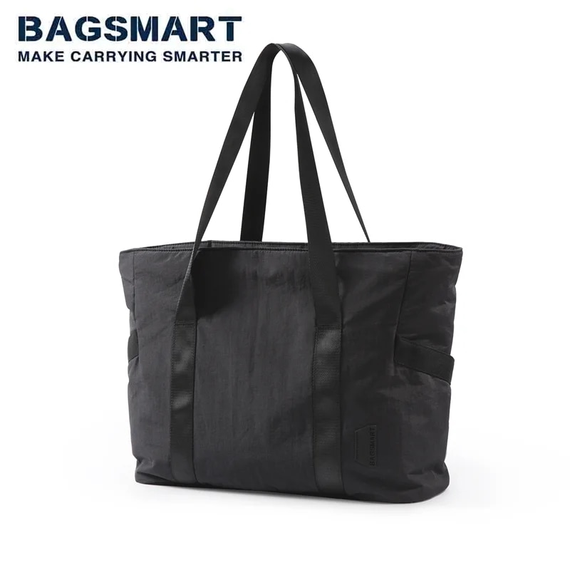 Bagsmart-女性用大容量トートバッグ,軽量,ヨガマット付きショルダーバッグ,ジム,仕事,学校,スポーツハンドバッグ用のバックル