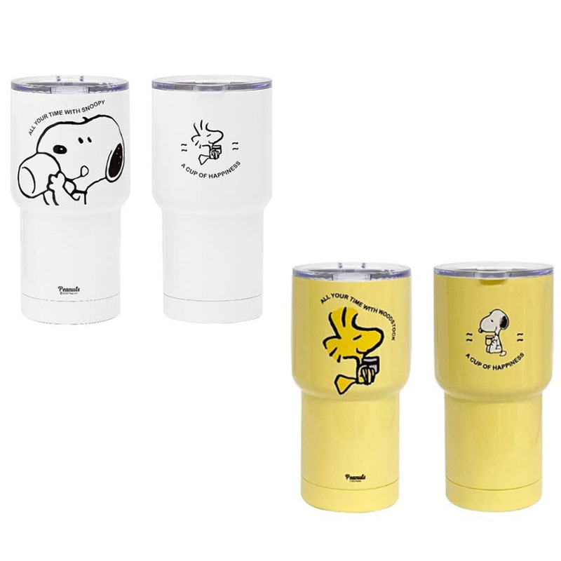 Peanuts スヌーピー 二重真空構造ステンタンブラー 600ml スヌーピー/ウッドストック 択1