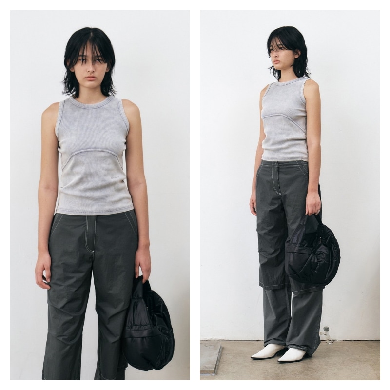 【INSILENCE】 GLOSSY CROISSANT : BLACK