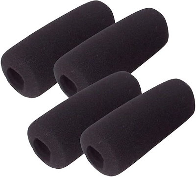 他サイト： AllBright ガンマイクカバー マイクスポンジ ウィンドスクリーン 風防(ブラック, 120mm 4個)の商品画像