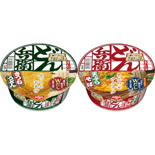 【セット買い】日清食品 どん兵衛 きつねうどん (西) 95g×12個 + 日清食品 どん兵衛 天ぷらそば [東] 100g×12個 5,460円