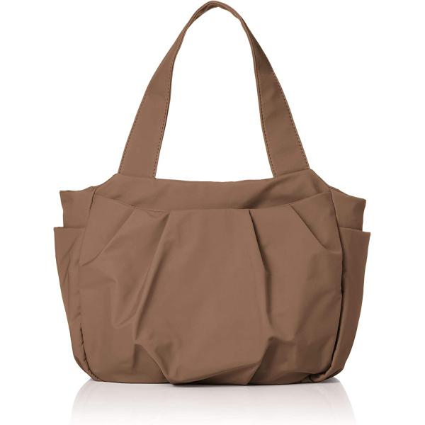 トートバッグ　ポケット たっぷり 無地 トート バッグ ベージュ　レディース　A4 通勤 通学 19531-110893009