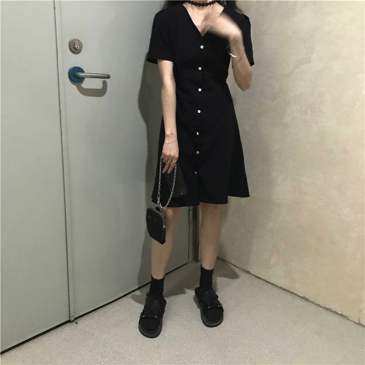 ワンピース レディース ミニスカート ミニ丈 ミニ ショート丈 ショート 袖あり 半袖 Vネック