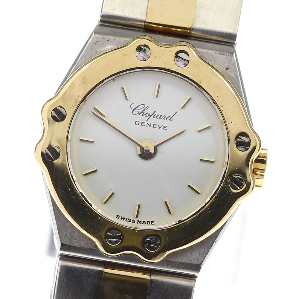 【Chopard】ショパール サンモリッツ YGコンビ デイト クォーツ レディース【中古】