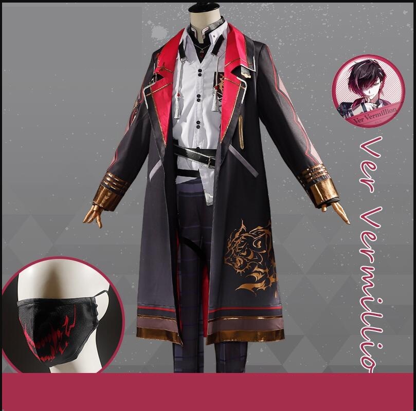 コスチューム コスプレ衣装 ヴァーミリオン ヴェール Vermillion Ver XSOLEIL バーチャルライバー VTuber スーツ ハロウィン 2023年新作入荷コスプレ
