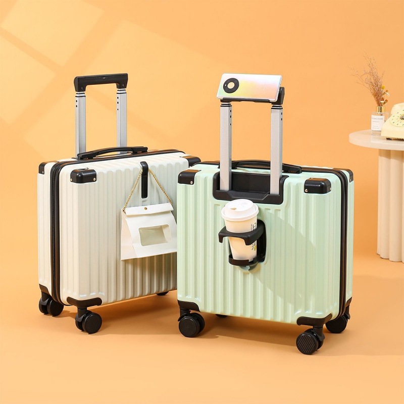 18インチキャビンスーツケース小型航空機キャビンスーツケース軽量パスワードトロリーケース耐久性のあるレザースーツケース 9,089円