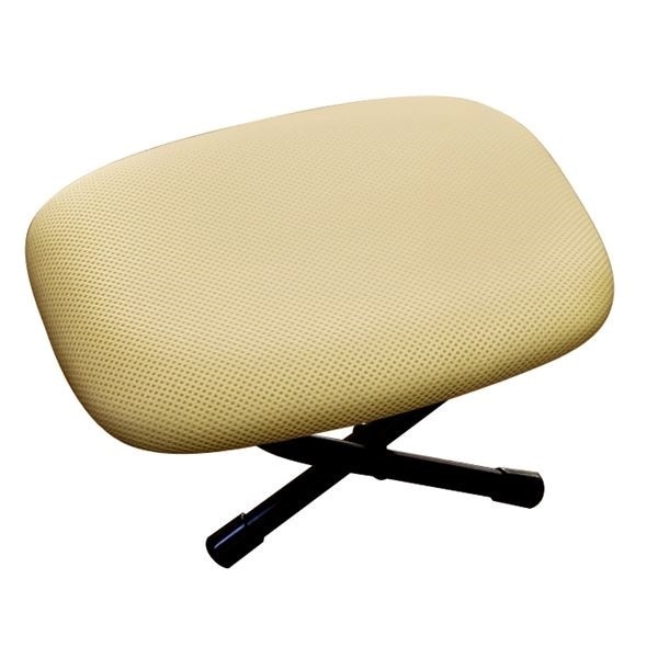 折りたたみ ローチェア ベージュブラック 幅31cm 重さ1.3kg 日本製 スチール 通気性 ローザ