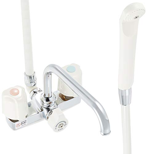 KVK デッキ形2ハンドルシャワー 【KF14E】