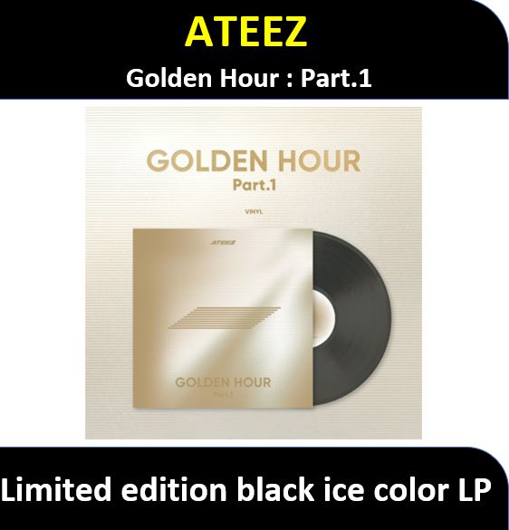 【USA特典】 ATEEZ - (Limited edition black ice color LP) [GOLDEN HOUR : Part.1] 8,428円