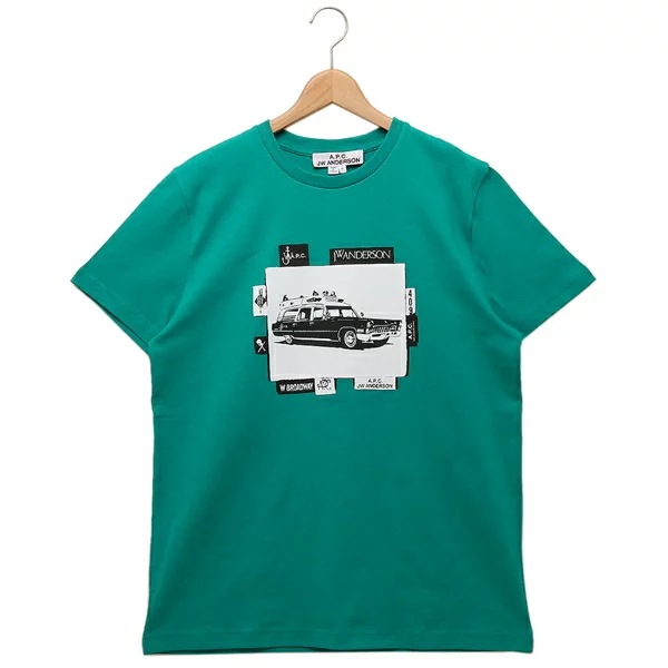 Tシャツ カットソー X JW ANDERSON グリーン メンズ COGVC M26281 KAA