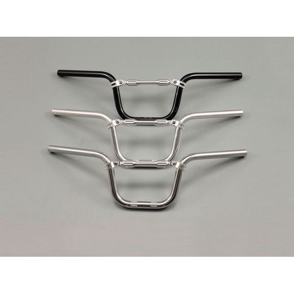 バーハンドル アルミ ライドバー セミアップＴype ブラック モンキー系用 D65663