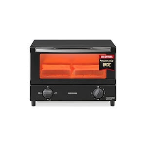 アイリスオーヤマ トースター オーブントースター 2枚焼き 温度調節機能 トレー付 ブラック ZOT-012-B