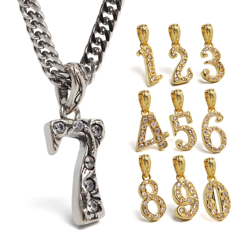 S925 ナンバーネックレス [ns224]