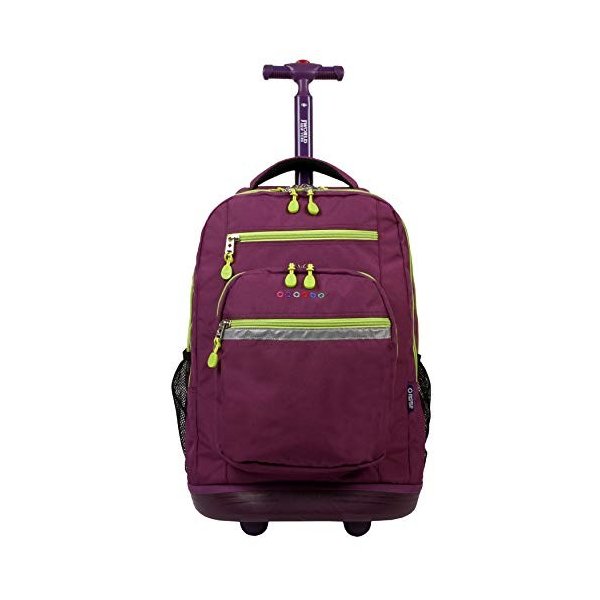 J World New York Sundance Laptop Rolling Backpack， Purple， One Size 並行輸入品