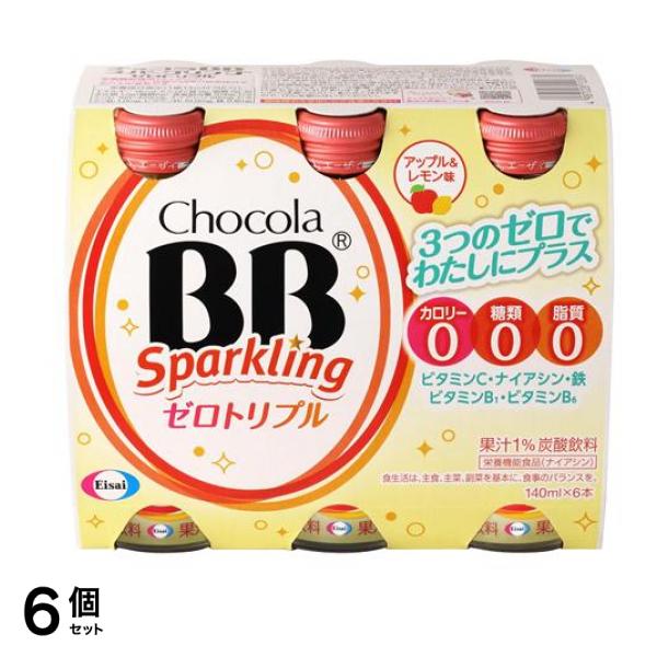 スパークリング ゼロトリプル アップル&レモン味 140mL× 6本 6個セット