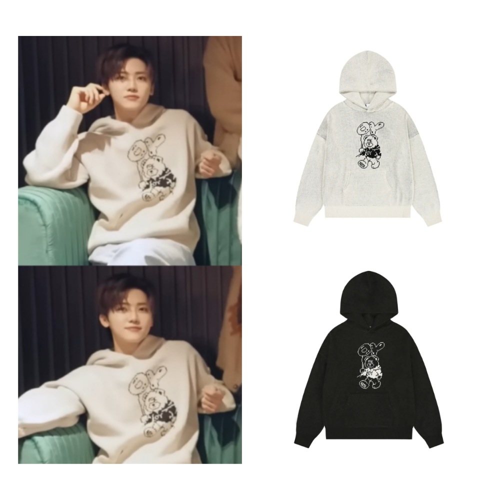 [NCT DREAM JAEMIN 着用] BALLOON ODOLLY KNIT HOODIE