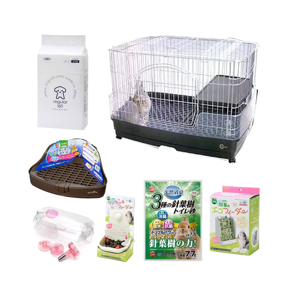 うさぎ　はじめての飼育セット　スターターセット（８２X５６．５X６０．５ｃｍ）　１８０サイズ　２個口　ＣＲＣ50―20―10―10―00 17,400円