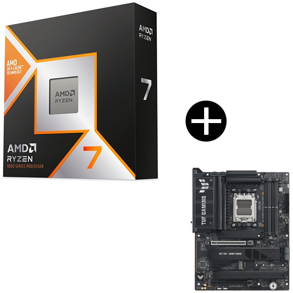 Ryzen 7 9800X3D CPU + ASUS TUF GAMING X870E-PLUS WIFI7 マザーボード セット