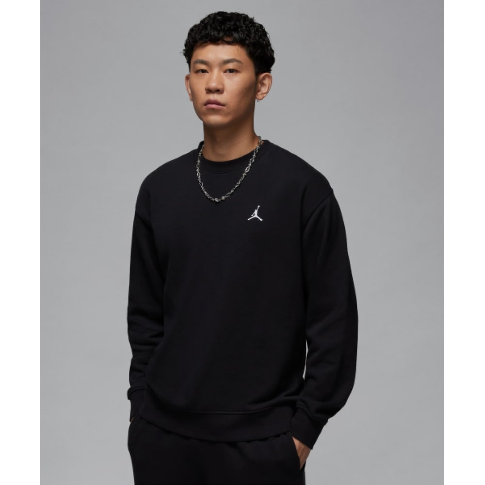 NIKE ジョーダンブルックリンフリースクルーネックスウェットシャツ M-ブラック:ホワイト/ FV7295-010