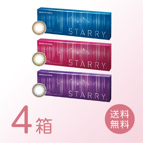 スターリー 4箱セット (1箱10枚) ボシュロム カラコン ワンデー 1day 1日使い捨て