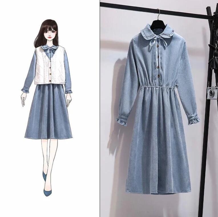 高校生 秋と冬の服 可愛い 上品 エレガント 日常 パーティードレス カジュアル レディース ギフト フレンチシックニットセーター 2点セット 2025PL16