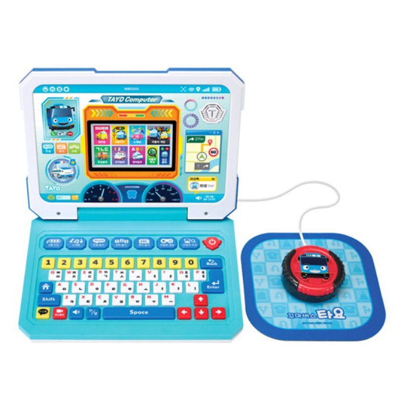タヨ ノートパソコン おもちゃ 韓国アニメ 正規ライセンス 数字＆韓国語/英語学習 4-7歳向け ホームスクーリング