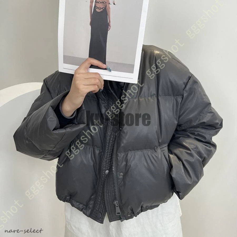 PUレザー ジャケット レディース 長袖 ショート丈 コート アウター 大きいサイズ 冬 ダウンコート 立て襟 ダウンジャケット 大きいサイズ 軽量 防風 防寒