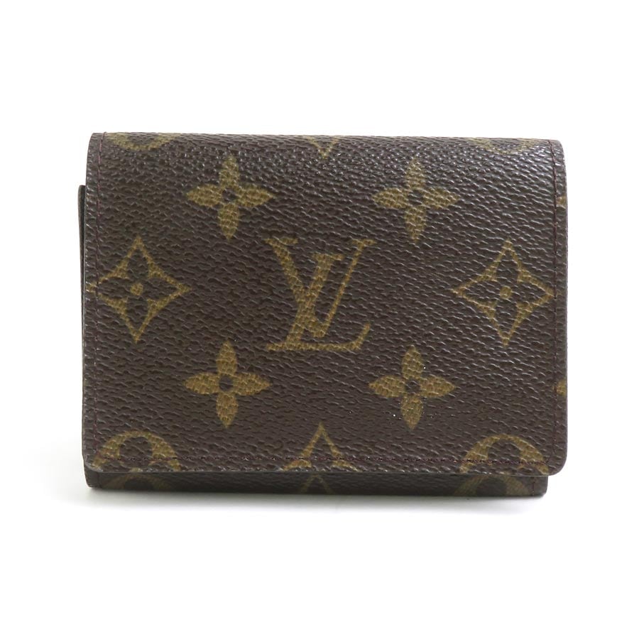 ルイ ヴィトン LOUIS VUITTON カードケース モノグラム アンヴェロップ カルトドゥ ヴィジット モノグラムキャンバス ブラウン レディース M62920 w1090g