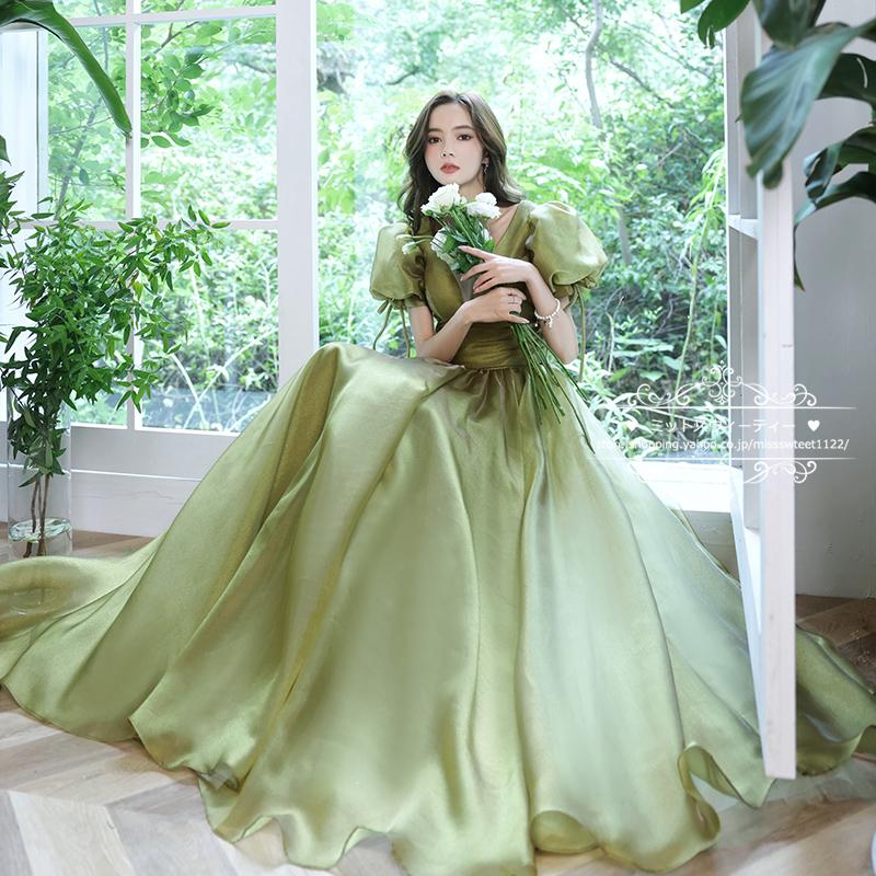 2023新作 カラードレス パーティードレス イブニングドレス ウェディングドレス ウエディングドレス ステージ 舞台 発表会 演奏会ドレス 結婚式 二次会 花嫁 披露宴 上品