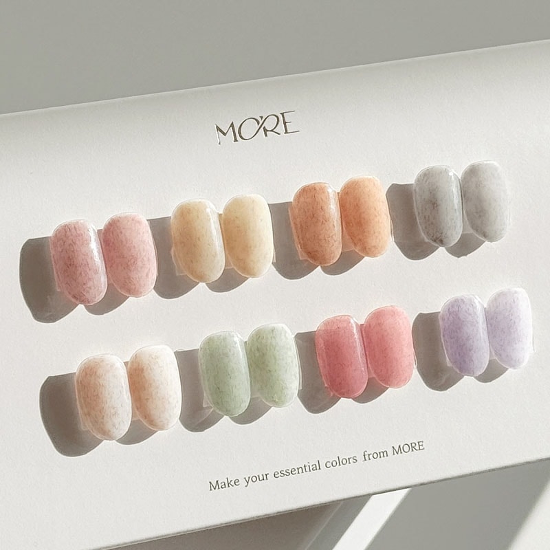 [MOREgel ] 【The Velvet】 8色セット / winter texture シロップベルベットジェル 8種セット ニットネイル
