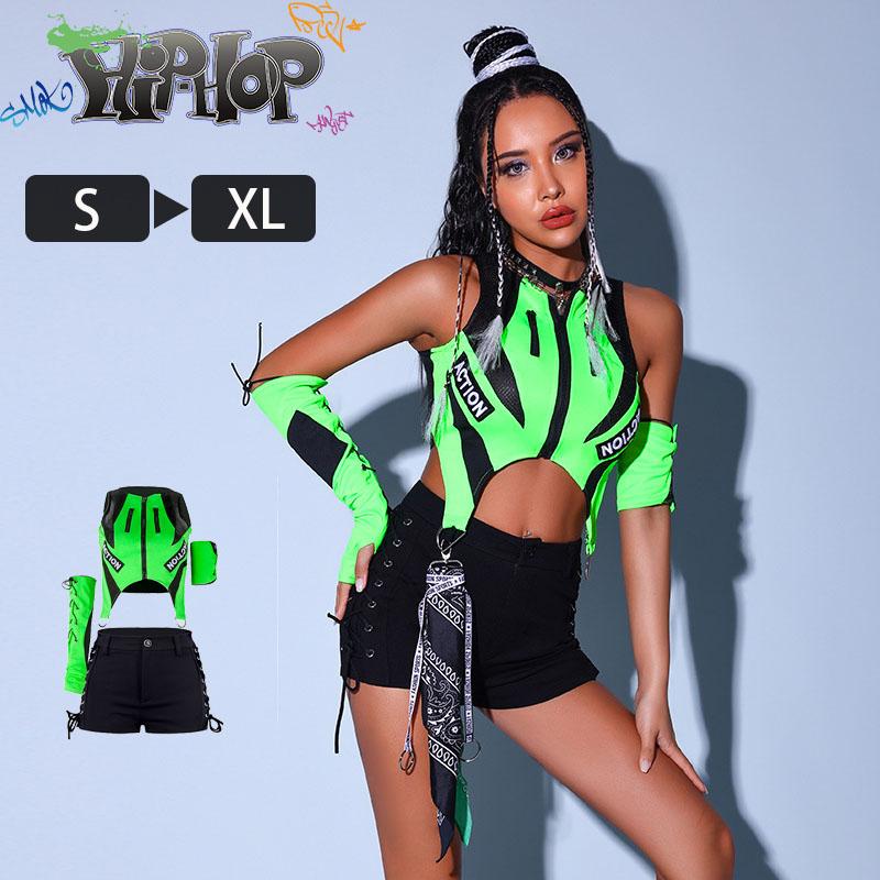 ２点で13o円OFF！【早割り】ダンス衣装 レディース アイドル ヒップホップ ジャズダンス 夜店 DS演出服 hiphop ダンスウェア へそ出し ダンスウェア セクシー おしゃれ 練習着 舞台用 8,490円