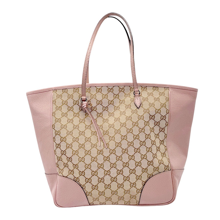グッチ GUCCI ハンドバッグ GGキャンバス/レザー ブラウン×ピンク レディース 323671 n0669